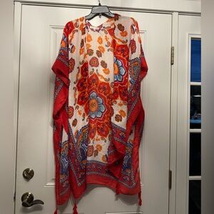 Woven Heart Kimono. Beautiful bright colors.